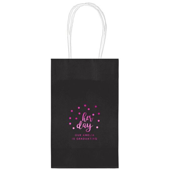 Confetti Dots Her Day Medium Twisted Handled Bags